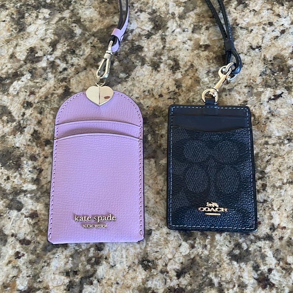 Two lanyards, Coach and Kate Spade…used and in good condition